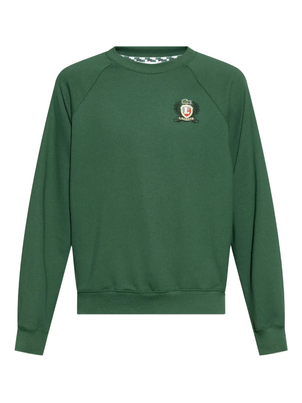 Sweet verde embroidered-emblem sweatshirt
