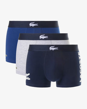 Pacote com 3 cuecas de algodão elástico