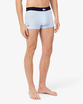 Pacote com 3 cuecas de algodão elástico