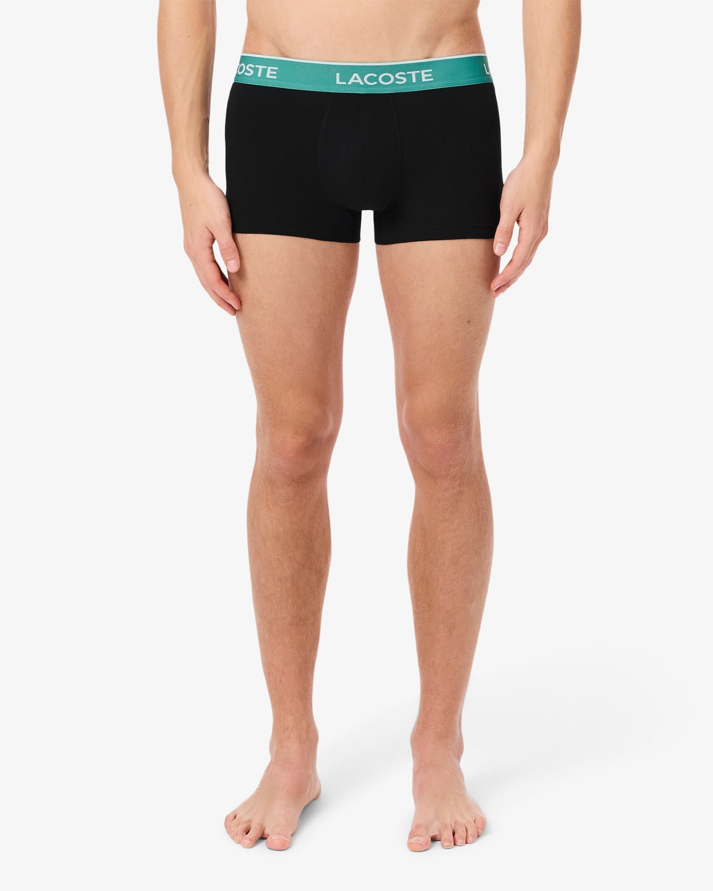 Pacote com 3 cuecas de algodão elástico