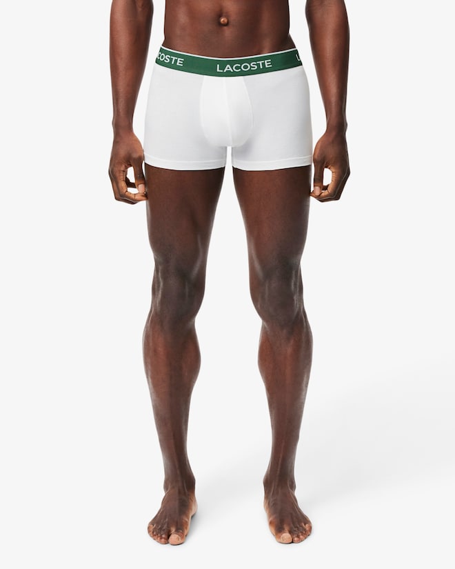 Pacote com 3 cuecas de algodão elástico