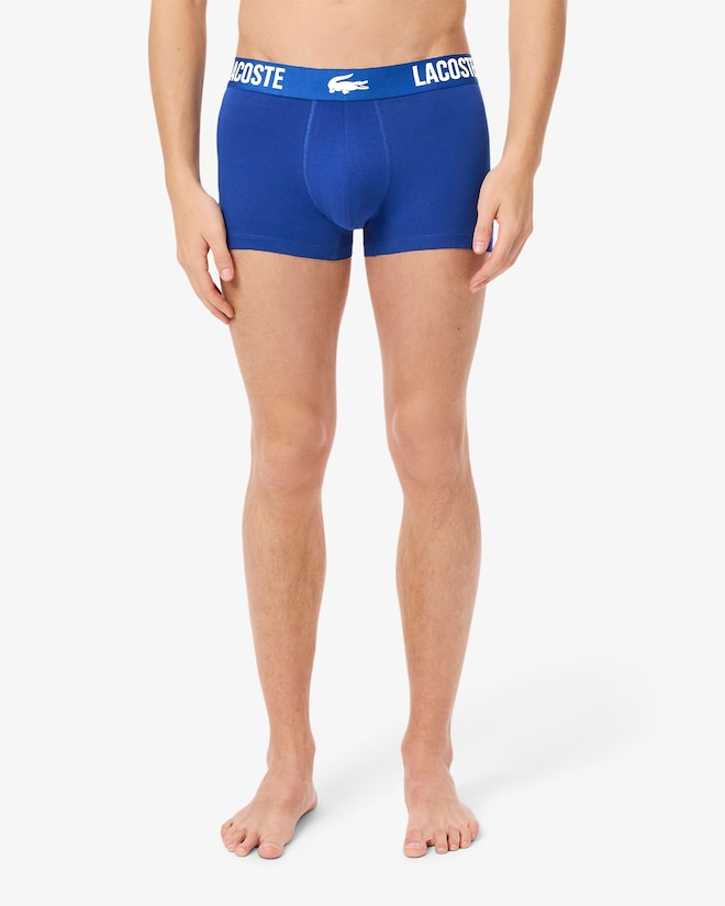 Pacote com 3 cuecas de algodão elástico