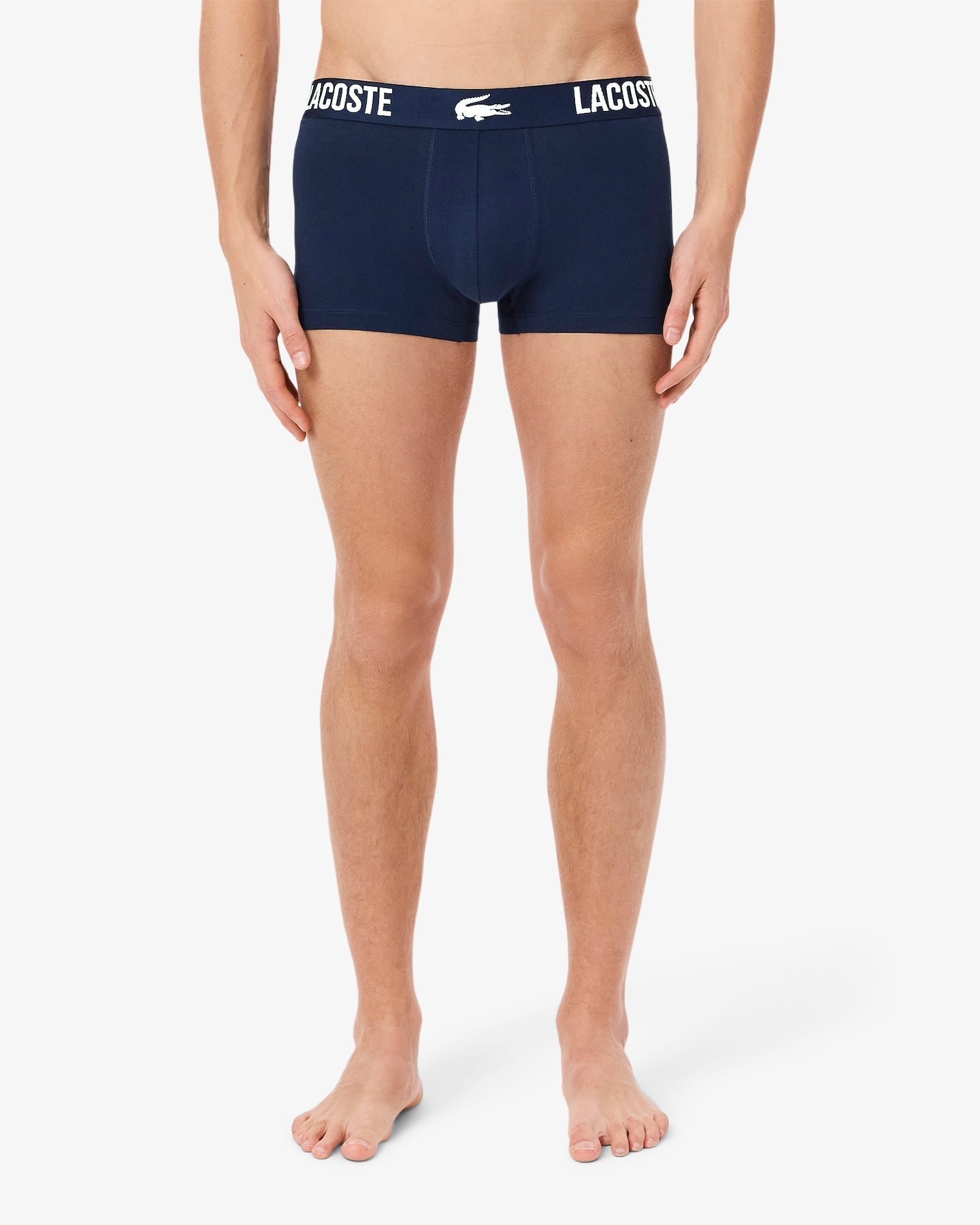 Pacote com 3 cuecas de algodão elástico