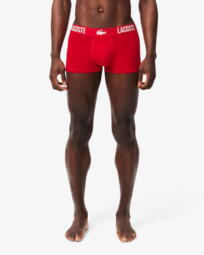 Pacote com 3 cuecas de algodão elástico