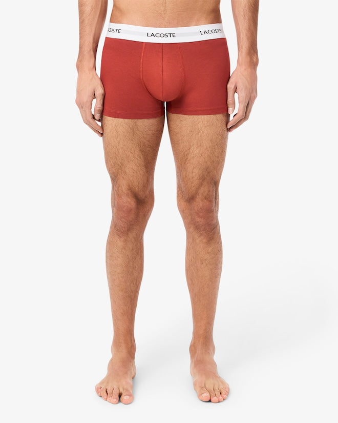 Pacote com 3 cuecas de algodão elástico