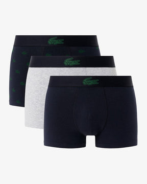 Pacote com 3 boxers com estampa de crocodilo