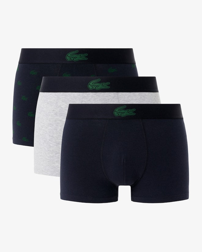 Pacote com 3 boxers com estampa de crocodilo