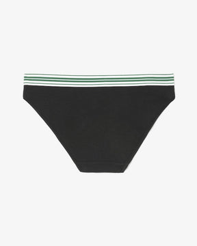 Cuecas de algodão elástico com cós contrastante