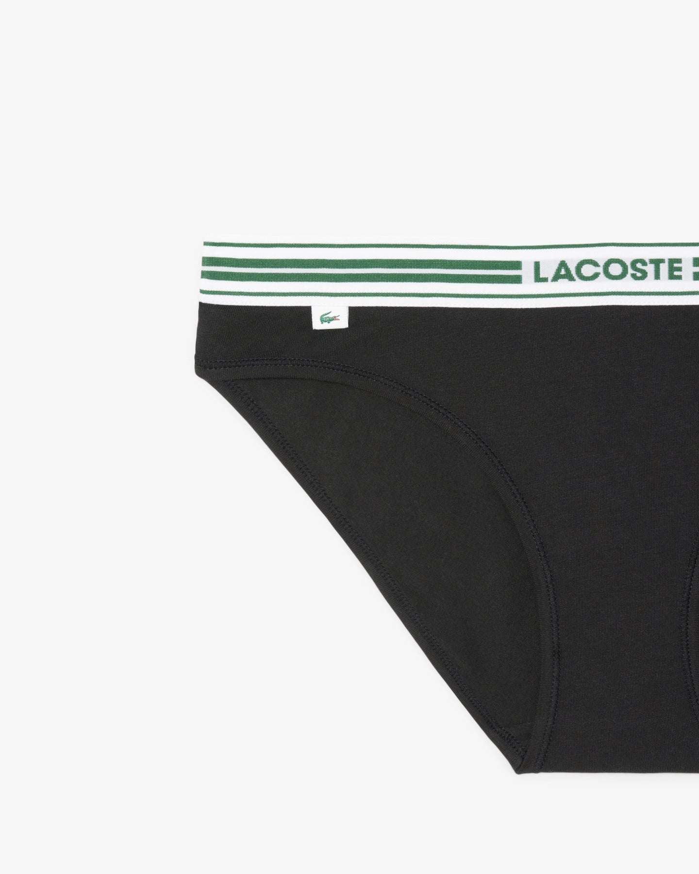 Cuecas de algodão elástico com cós contrastante