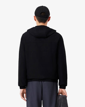 Casaco preto Desportivo repelente à água com logo