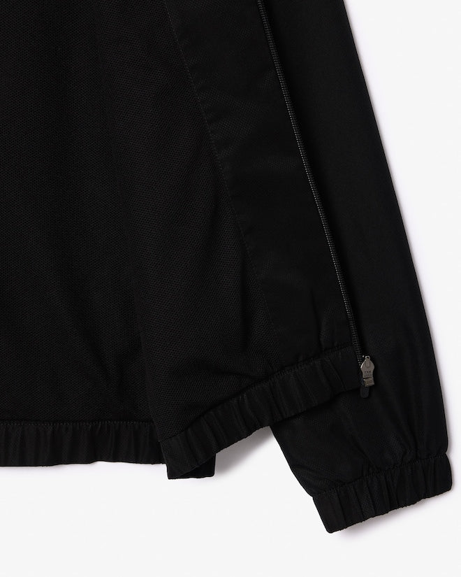 Casaco preto Desportivo repelente à água com logo