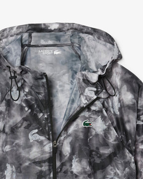 Casaco desportiva leve com estampa de crocodilo