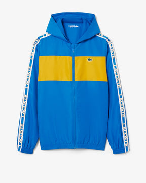 Casaco azul e amarelo Desportivo com logo