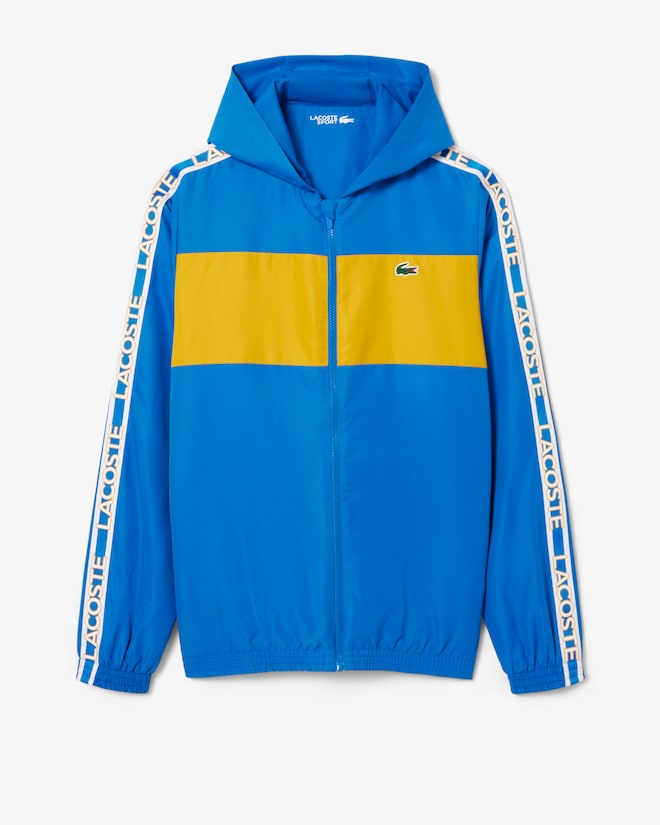 Casaco azul e amarelo Desportivo com logo