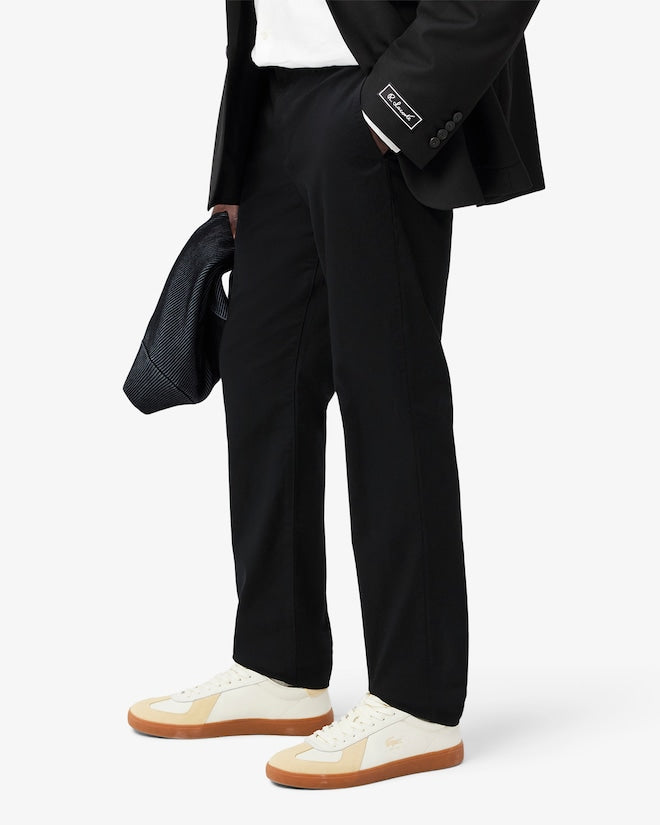 Calça chino de algodão elástico slim