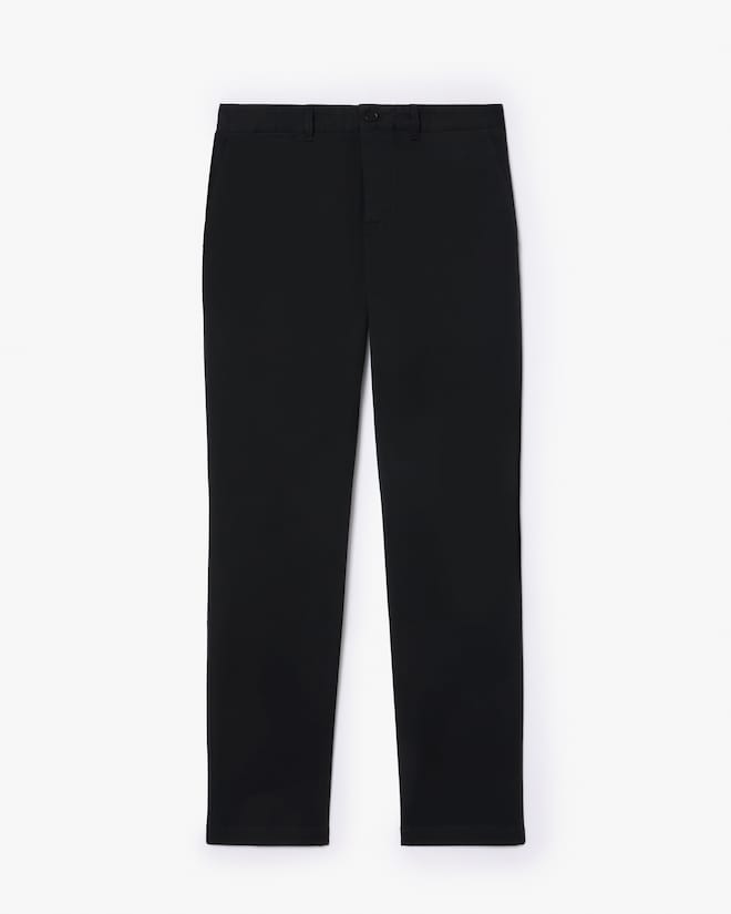 Calça chino de algodão elástico slim