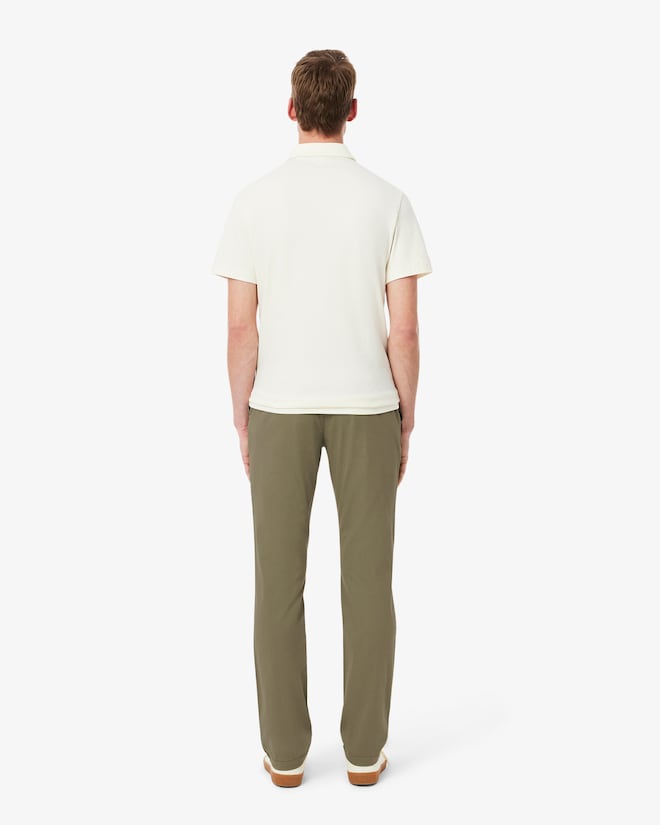 Calça chino de algodão elástico slim fit