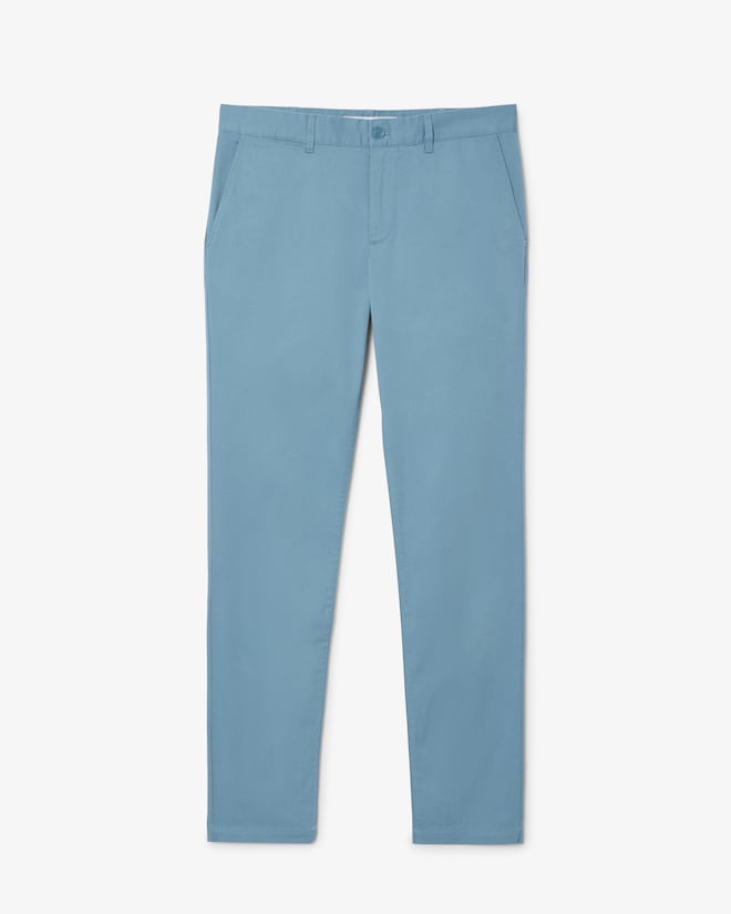 Calça chino de algodão elástico slim fit
