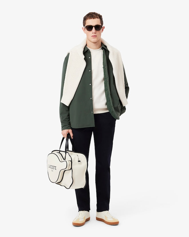 Calça chino de algodão elástico slim fit