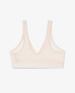 Sutiã bralette de renda com logotipo