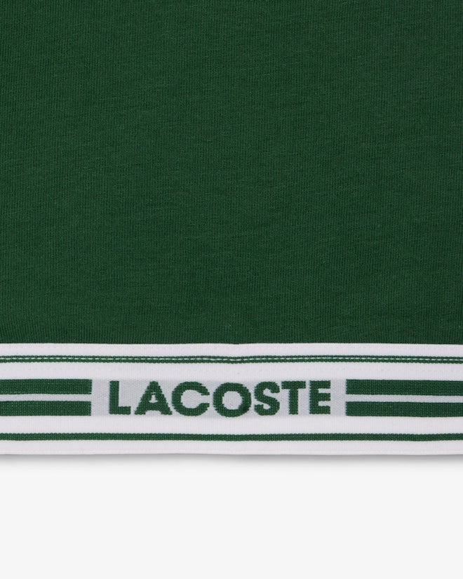 Sutiã bralette de algodão elástico com fita contrastante