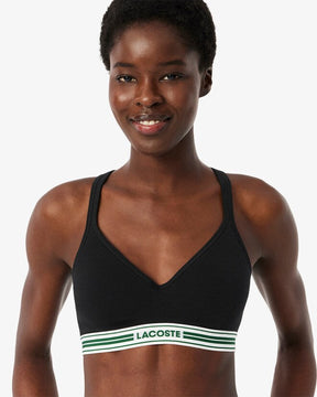 Bralette com enchimento de algodão elástico