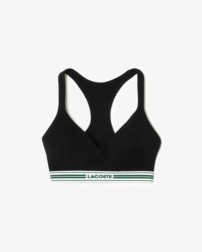 Bralette com enchimento de algodão elástico