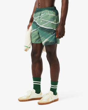 Shorts de banho de comprimento médio e secagem rápida