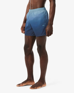 Shorts de banho com estampa degradê
