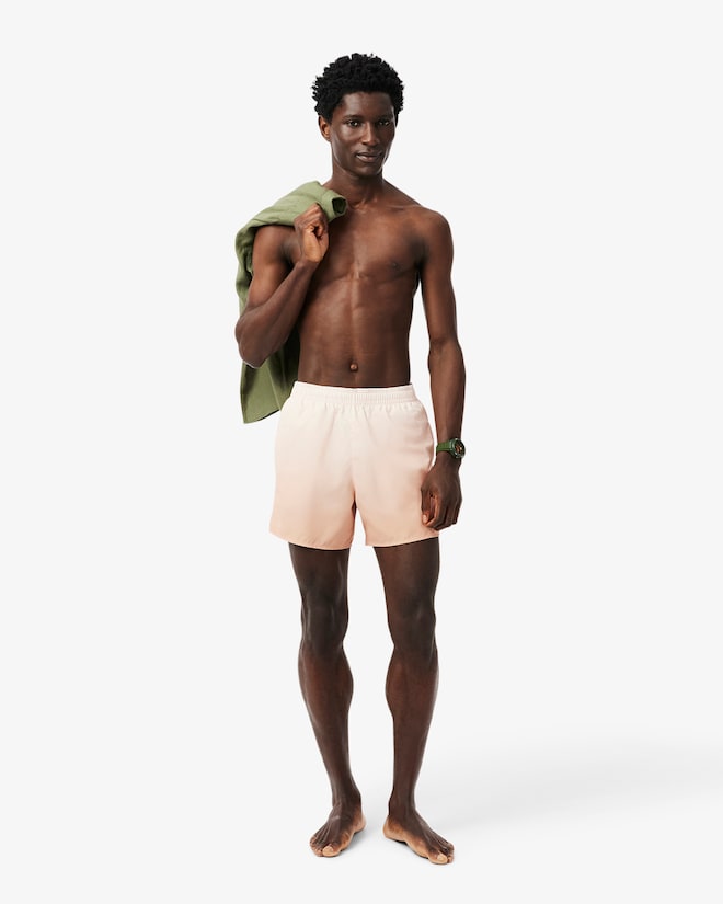 Shorts de banho com estampa degradê