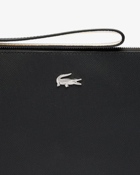 Bolsa pequena Anna em piqué de lona revestida