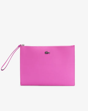 Bolsa pequena Anna em piqué de lona revestida