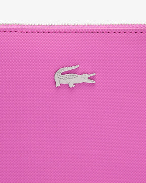 Bolsa pequena Anna em piqué de lona revestida