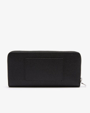 Carteira Chantaco grande de couro com efeito piqué