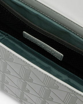 Bolsa de couro com aba Nomogramme