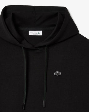 Moletom curto de algodão com capuz