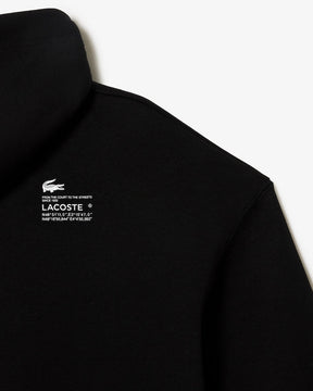 Moletom curto de algodão com capuz