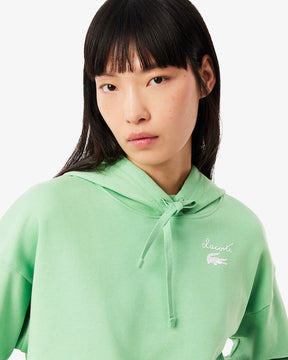 Moletom com capuz de lã com logotipo