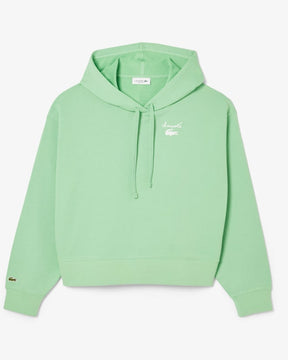 Moletom com capuz de lã com logotipo