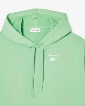 Moletom com capuz de lã com logotipo