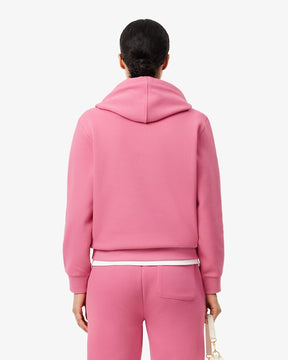 Moletom piqué folgado com capuz