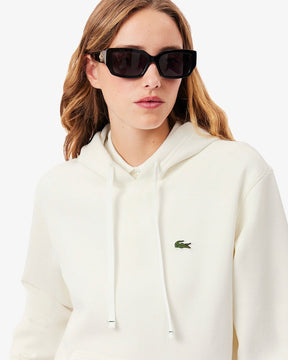 Moletom piqué folgado com capuz