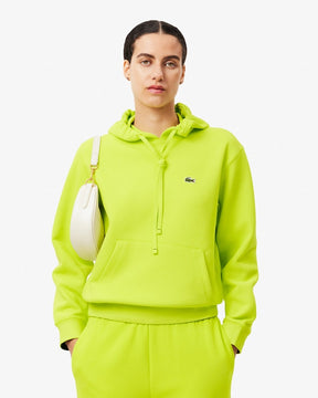 Moletom piqué folgado com capuz