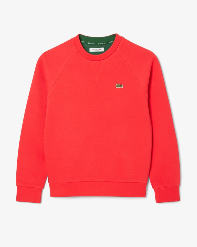 Moletom piqué com gola redonda