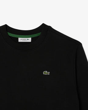 Moletom de lã folgado com gola redonda