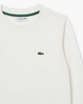 Moletom de lã folgado com gola redonda