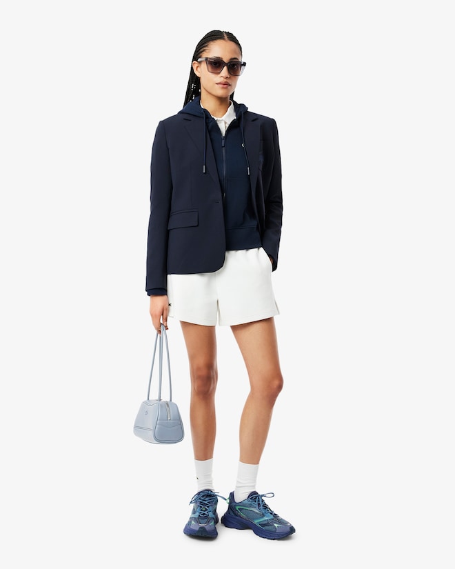 Moletom com capuz e zíper de lã