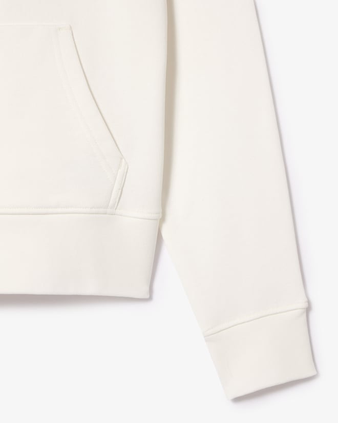 Moletom com capuz e zíper de lã