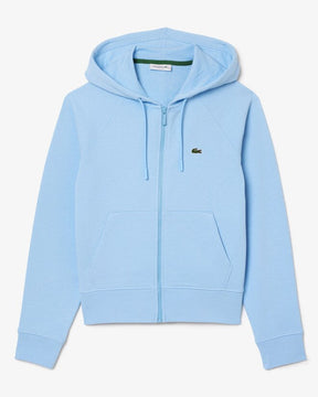 Moletom com capuz e zíper de lã