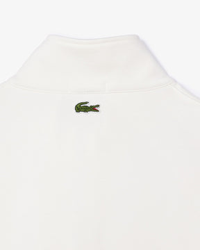 Moletom estampado com gola alta e zíper